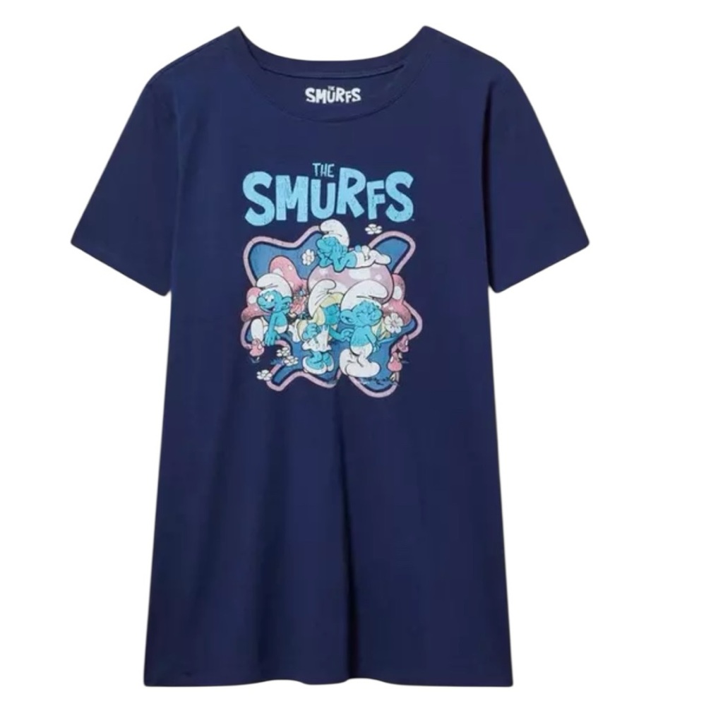 Torrid The Smurfs Classic Cotton Crew Tee Size 1